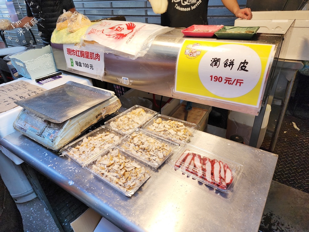 惠Q潤餅┃東門美食。一週只營業四天，全麥潤餅、多口味選擇，大排長龍就是受歡迎