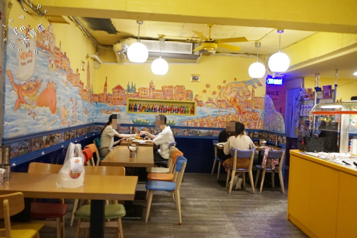 威尼斯義大利餐廳┃中山區義大利麵。套餐選擇吃的豐富又飽足，內用自助吧冷熱飲沙拉濃湯無限續用