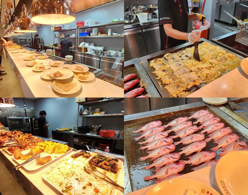 貴族世家板橋板新店┃板橋牛排吃到飽。排隊人潮爆炸！380元牛排自助吧，蚵仔煎、煎魚無限續，CP值爆表！