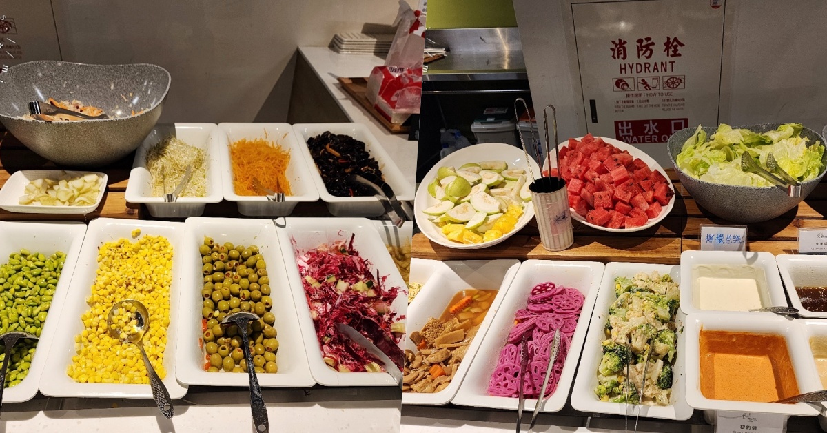 旭穗蔬食VEGANala 植境店┃信義區蔬食吃到飽。原型美食、蔬食天堂，捷運松山站旁健康開吃！