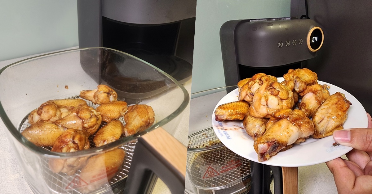 CHEFBORN 韓國天廚氣炸鍋｜4.5L蒸氣雲朵：玻璃內鍋+五種模式，食安、美味一手掌握