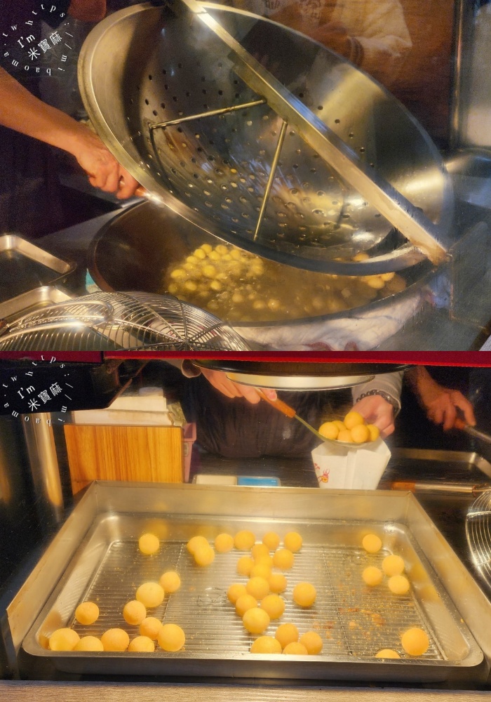 阿伯地瓜球｜湳雅夜市美食，冷掉也Q脆！多口味銅板價地瓜球排隊名店
