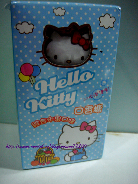 【嘗鮮】HELLO KITTY口香糖(綜合水果口味) @米寶麻幸福滿載