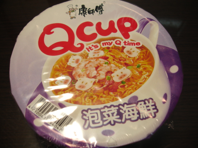 【美食介紹】康師傅Q Cup  泡菜海鮮