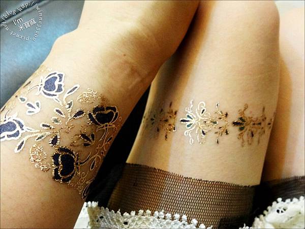 【造型。紋身貼紙】BlingTattoo。時尚任我來。燙金紋身更亮麗搶眼